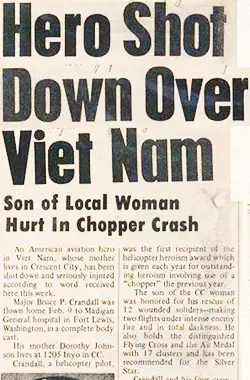 Bruce Crandall article Hero Shot Down Over Vietnam