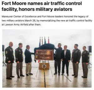 Fort Moore Air Traffic Control facility honors Bruce Crandall